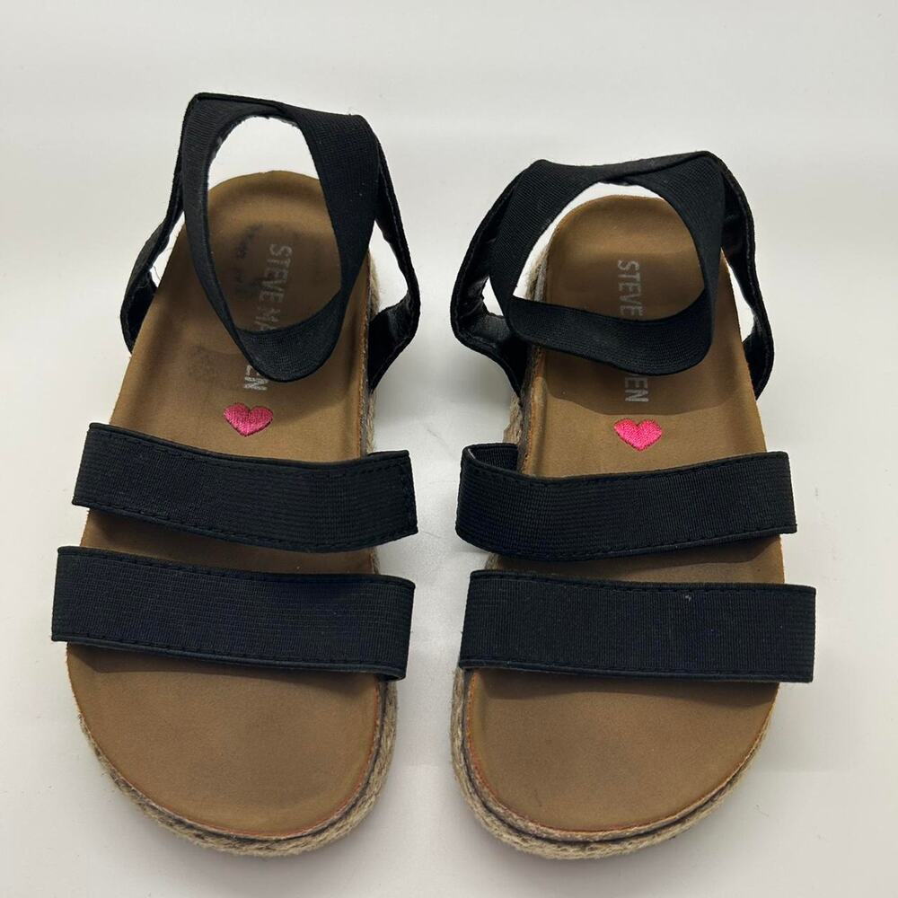 Steve Madden Black Toddler Sandals‎ Size 9 girls